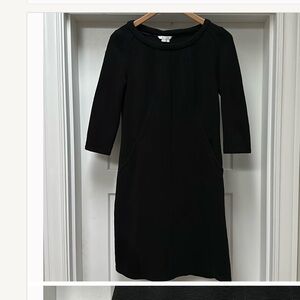 Boden black long sleeve dress with pockets size 6R